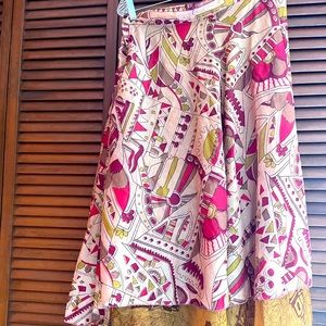 Kariza Vintage Silk Blend Wrap Skirt Boho Gypsy - New with Tags